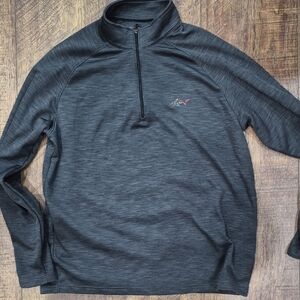 Greg Norman Collection Charcoal Quarter-Zip Pulloverg Boys Size Medium